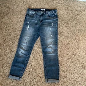 Studio Blue distressed crop jeans